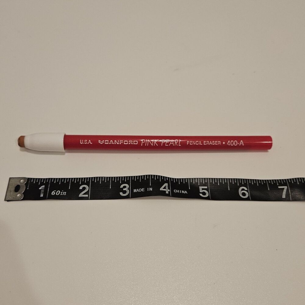Vintage Eberhard Faber PINK PEARL 400-A Twist Pencil Eraser USA, Mostly Unused